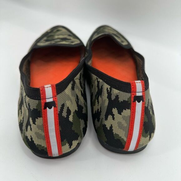 Birdies + Judy Blackbird Camouflage Point Toe Slipon Flats Size 9 - Picture 3 of 6